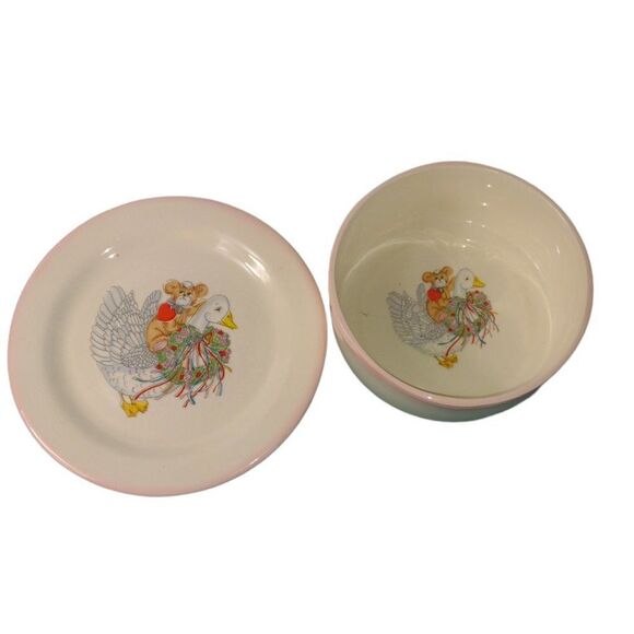 Kids Plate and Bowl by Cresteramics of B.C. Canada - Picture 2 of 8